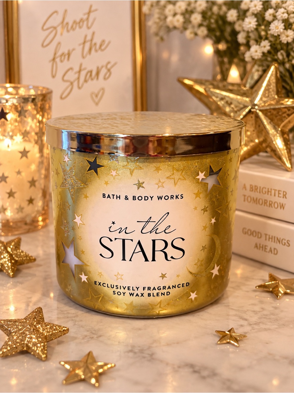 Bath & Body Works In the Stars 3-Wick Candle NWT 14.5 oz